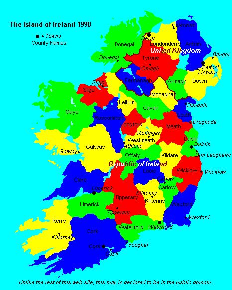 Counties And Provinces Of Ireland