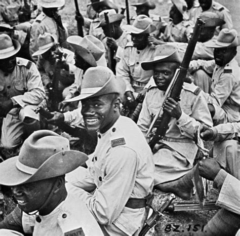 Ashanti Troops In The Gold Coast Regiment Of The Royal West African
