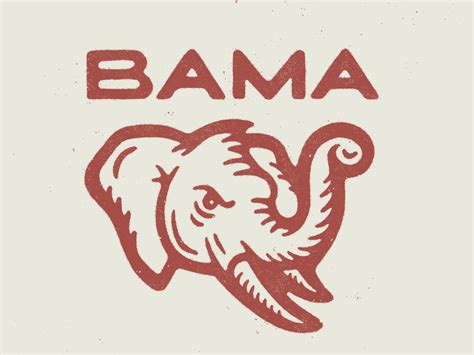 Bama | Bama, Graphic design inspiration, Alabama crimson tide