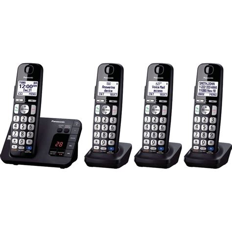 Cordless Handset Phones 4 Handset Dect 60 Landline Panasonic Cordless