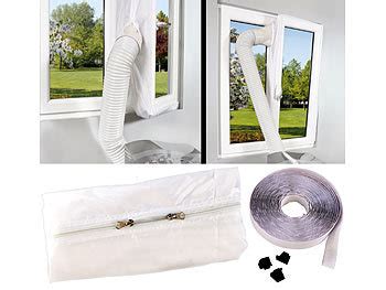 Ich möchte für meine mobile klimaanlage die abluft durch das fenster leiten. Sichler Haushaltsgeräte Abluft Fensterabdichtung für ...