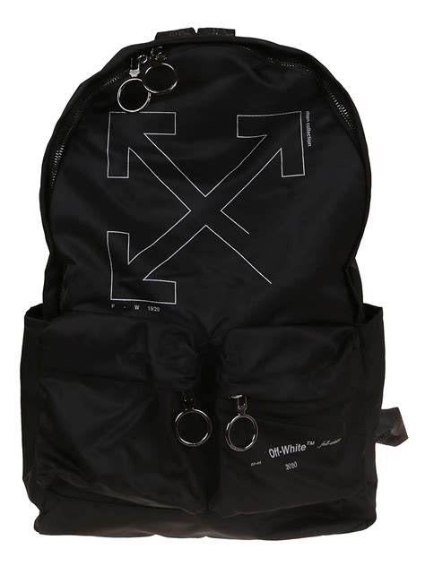 Off White Off White Unfinished Backpack Black Silver 11003427 Italist