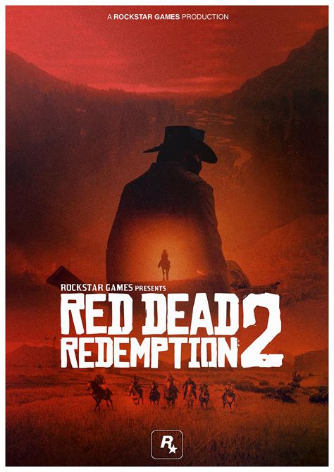 Fã Cria Pôster Incrível De Red Dead Redemption 2