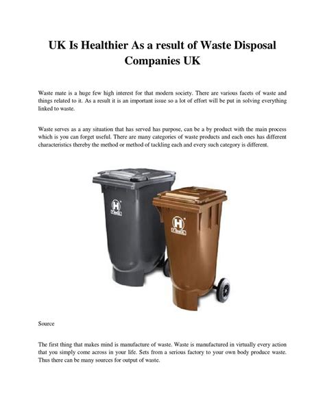 Waste Disposal Companies UK By MacDyer MacDyer Issuu