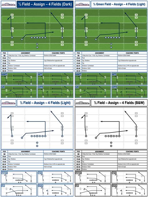 Playbook Templates Nfhs Hashes Letter Size