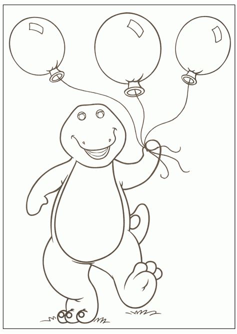 Printable coloring sheets of cakes and characters make an awesome free birthday activity! Free Printable Barney Coloring Pages For Kids | Barney ...