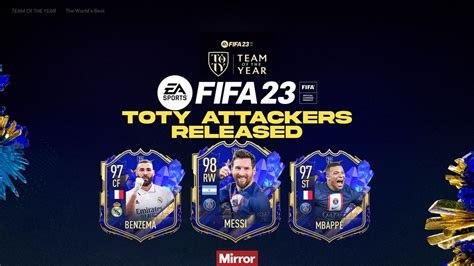 Fifa 23 Toty Squad Revealed Lionel Messi Kylian Mbappe And Toty