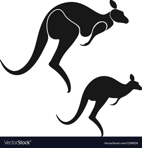 Kangaroo Royalty Free Vector Image - VectorStock , #Ad, #Free, #Royalty, #Kangaroo, #VectorStock ...