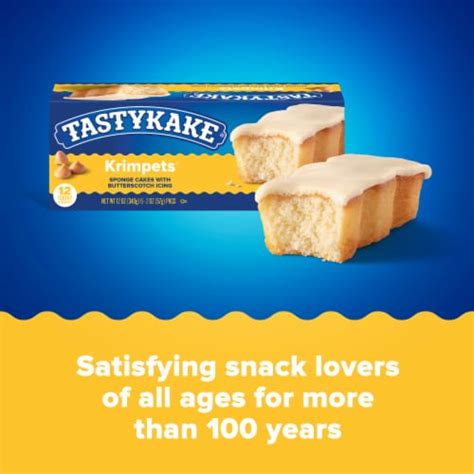 Tastykake Butterscotch Krimpets Packs Of Sponge Cakes With Butterscotch Icing Ct Foods Co