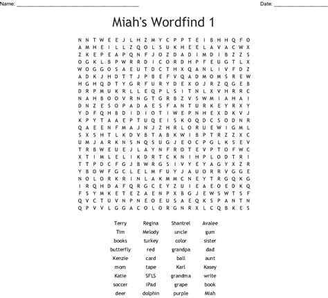 Miahs Wordfind 1 Word Search Wordmint