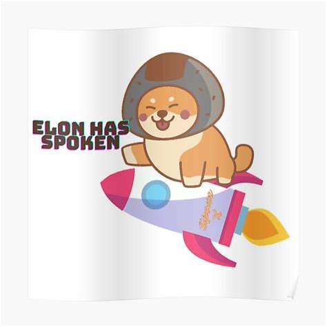 Dogecoin rocket ship funny unisex shirt open source | etsy. Space Doge Posters | Redbubble