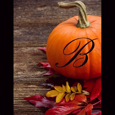 Monogrammed Initial For Decorating Pumpkins And For Fall Etsy