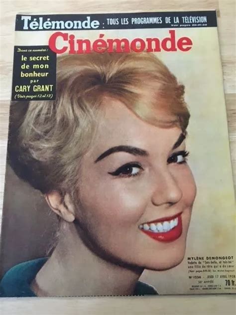 rare french magazine cinemonde mylene demongeot lana turner cary grant 04 1958 12 99 picclick