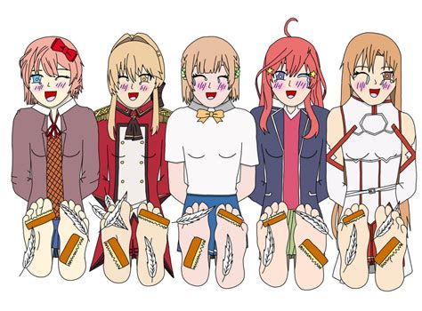 Cute Anime Girls Tickled By Skysurprise On Deviantart