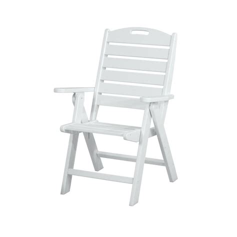 The average price for outdoor dining chairs ranges from $30 to $2,000. POLYWOOD Nautical White Highback Patio Chair-NCH38WH - The Home Depot