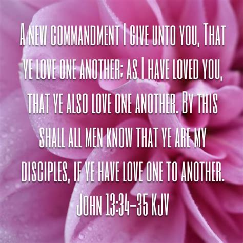 John 1334 35 A New Commandment I Give Unto You That Ye Love One