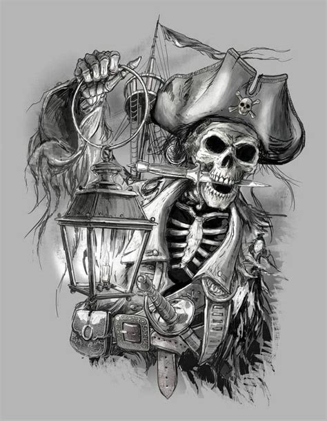 Pin By Tony Jaksitz On Skulls And Such Pirate Tattoo Pirate Skull