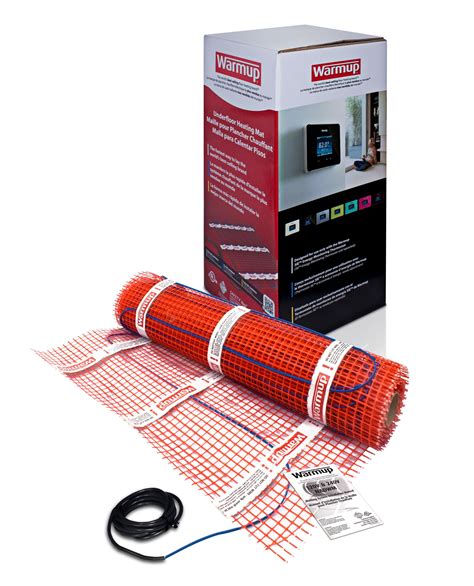 There are two basic types of electric radiant heat systems: Warmup Under Floor Mat Heater, 120V, 560W, 4.7 amps ...