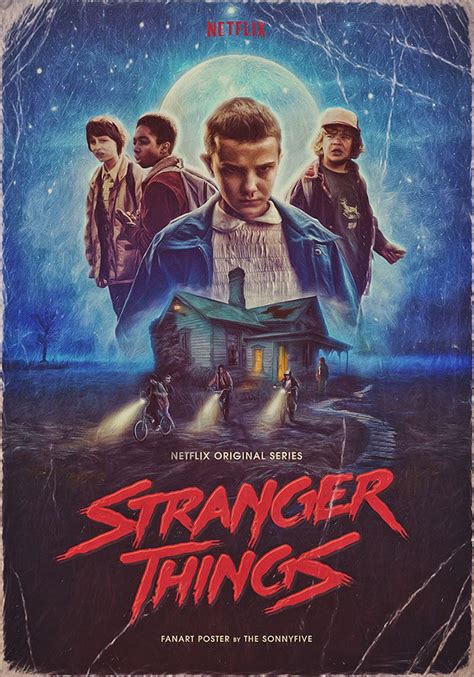 Stranger Things Poster By The Sonnyfive On Behance Stranger Things