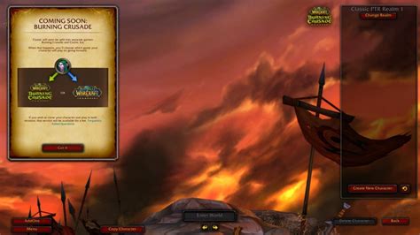 World Of Warcraft Burning Crusade Classic Assets Added To Classic Ptr