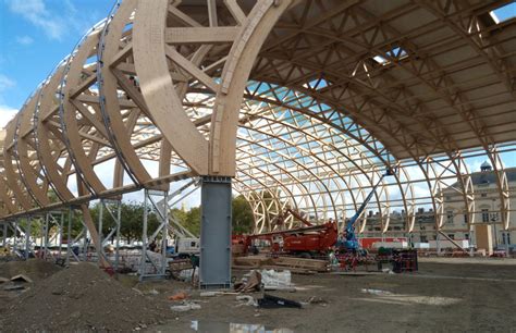 Vue d'artiste du grand palais éphémère, depuis l'ecole militaire. Le Grand Palais éphémère : un bâtiment entièrement ...