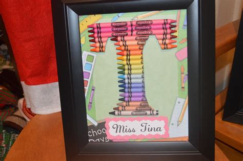 Teacher T Personalized Rainbow Crayon Letter Art Letter T Art
