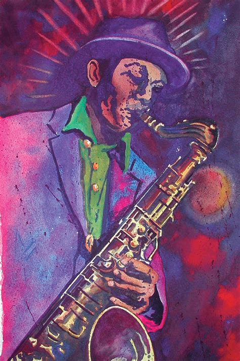 Sax Man Painting By Chuck Creasy Fine Art America