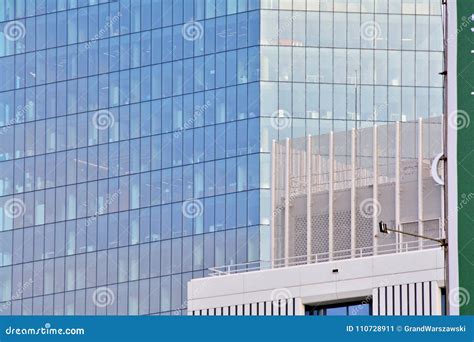 Glass Walls Of A Office Building Business Background Stock Image