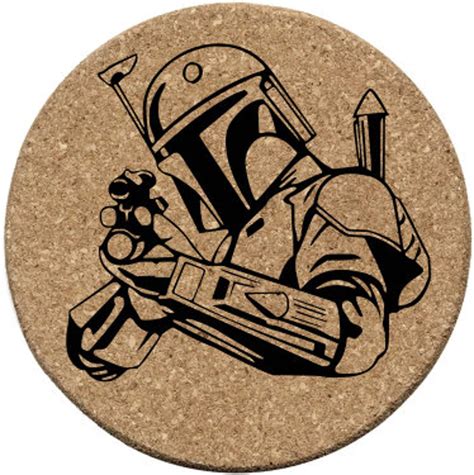 Personalized Star Wars Cork Coasters Set Of 4 Laser Engraved Etsy