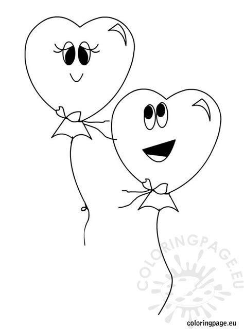 Search through 623,989 free printable colorings at getcolorings. Two heart balloons coloring page - Coloring Page