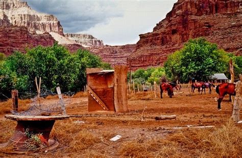 Supai Village Or Havasupai Village In Grand Canyon
