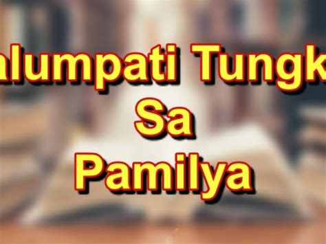 Mga Halimbawa Ng Talumpati Tungkol Sa Pamilya Talumpati Vrogue