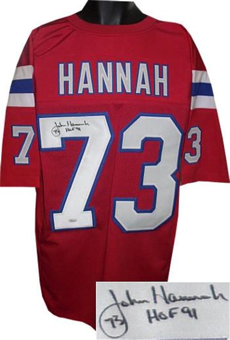 John hannah (methodist) john hannah d.d. John Hannah Signed Jersey - Autographed, Authentic NFL Jerseys