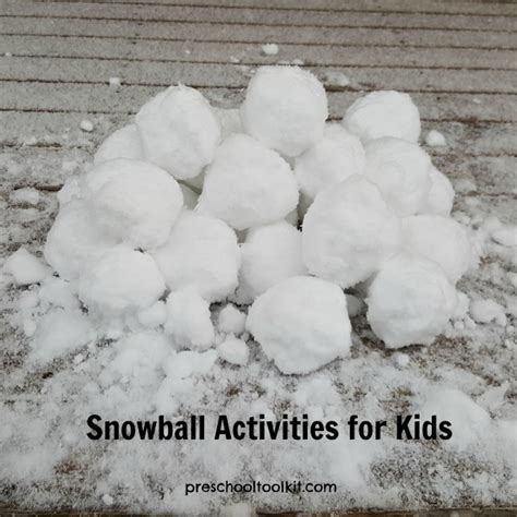 9 Ways To Have Fun With Snowballs On A Snow Day Preschool Toolkit