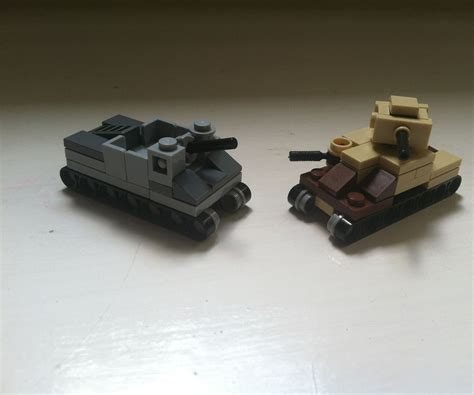 Mini Lego Tanks 7 Steps Instructables