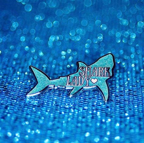 Shark Lady Glitter Enamel Pin Sharks Cute Etsy Sharks Cute Enamel