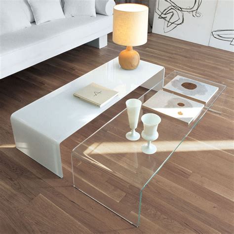 Sovet Bridge Coffee Table Klarity Glass Furniture Glass Coffee Table Glass Furniture Table