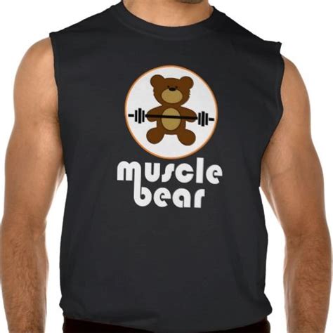 Muscle Bear Teddy Bear White Text T Shirts Field Engineer Mens