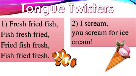 tongue twister презентация онлайн