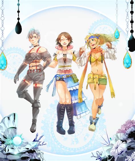 Yuna Rikku And Paine Final Fantasy And More Drawn By Yomugi Danbooru