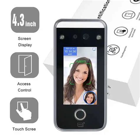 Biometric Touch Screen Qr Code Scanner Fingerprint Attendance Face