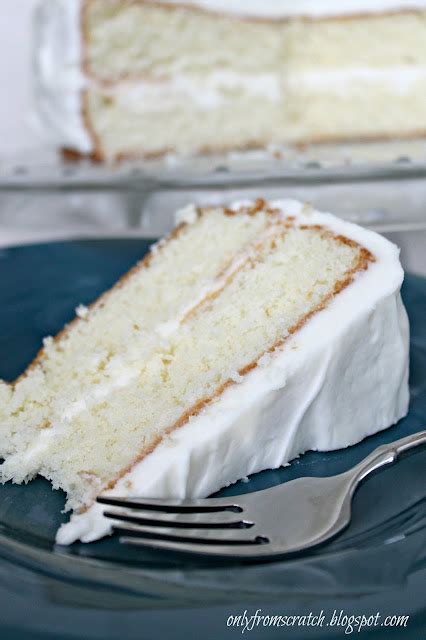 Only From Scratch Simple Layer Cake With Vanilla Frosting From Martha