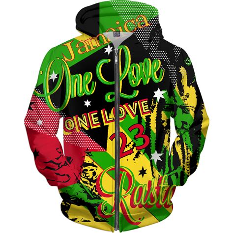 one love jamaican rasta reggae hoodie in 2020 jamaican rasta hoodies rasta
