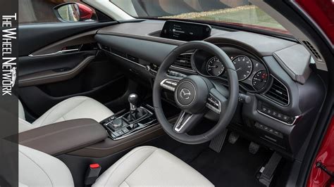 The interior features include tacho meter, electronic multi tripmeter, fabric upholstery, leather steering wheel, digital clock and mazda cx 5 safety. 2020 Mazda CX-30 Interior (Skyactiv-X GT Sport Tech manual ...