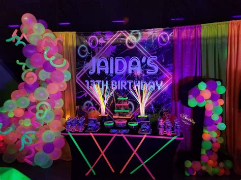 13th Birthday Glow Party By Kouture Kreations By Kristan Glow Party