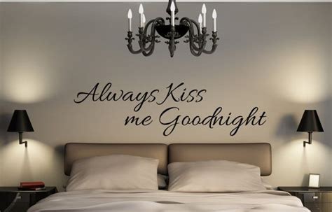 Always Kiss Me Good Night Quote Vinyl Decal By Raaa100 On Etsy Vinyl Wall Decals Bedroom