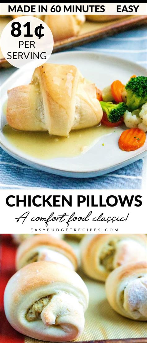 Press the edges together tightly to form a seal. Homemade Chicken Pillows - Easy Budget Recipes