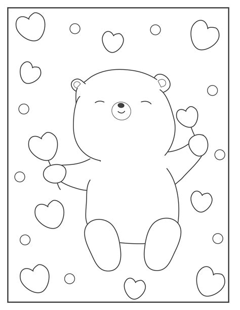 Bear Printable Coloring Pages Coloring Activities Instant Download