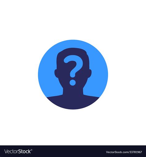 Unknown Person User Icon Royalty Free Vector Image