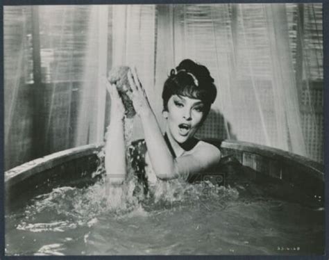 Gina Lollobrigida Naked In The Bath Tub Seductive Vintage Photo EBay